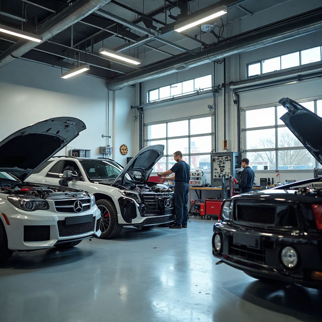 Atelier ya AutoFix Pro na ba-mécaniciens bazali kosala na mituka